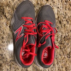 Cute pink and grey New Balance sneakers! Womens 11